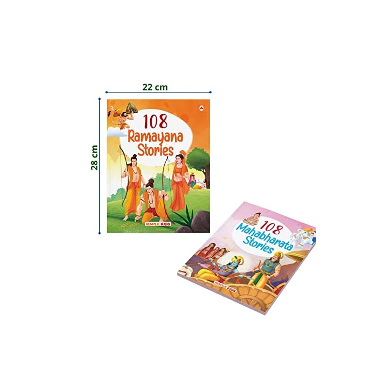 Stories from the Ramayana and the Mahabharata (Set of Books) (Illustrated) Story Books for Kids Bedtime Stories Years To Years Old Engl