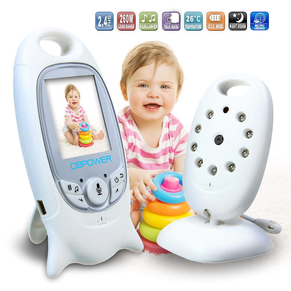 Night Vision Dbpower Baby Monitor DBPOWER Color LCD Video Wireless