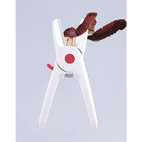SUWADA Chestnut Peeling Scissors, Kurikuribouzu II - Easily peel tough chestnut skins! Stainless steel, white