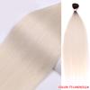 Heat Resistant Premium Organic Bio Protein Fiber Ombre Blonde Weave Bone Straight Hair Bundles Weft Synthetic Hair Extensions