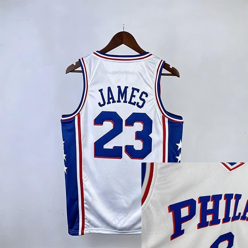 LeBron James Basketball Jersey Set NBA Team Uniforms Lakers 76ers Heat Cavaliers 23 6 Number Custom Stitched Sportswear