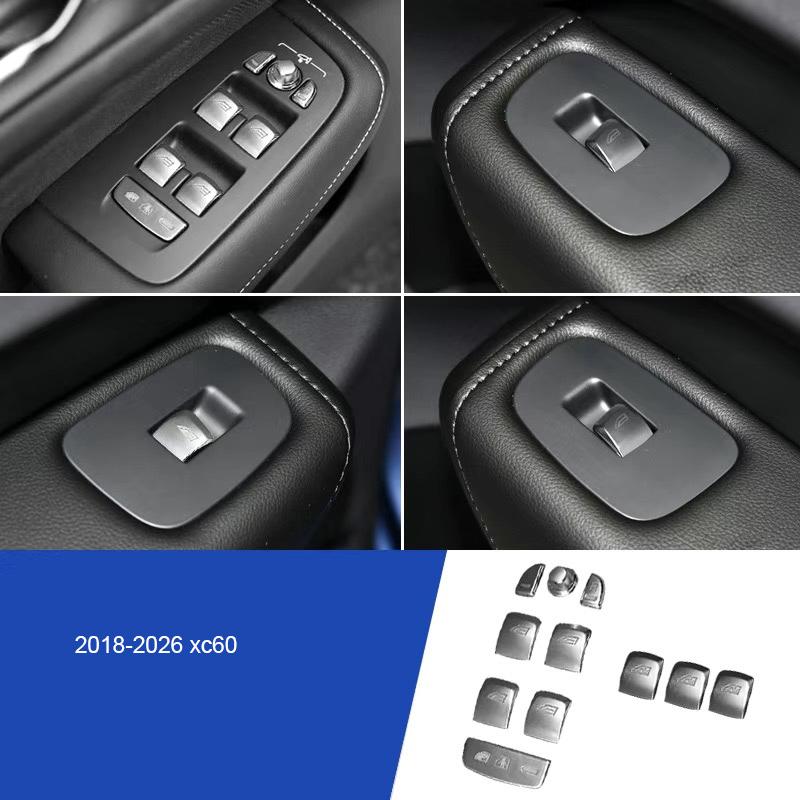 For Volvo S90 XC60 XC90 S60 V60 V90CC window lift button decoration sticker interior special supplies xc60 208-2026