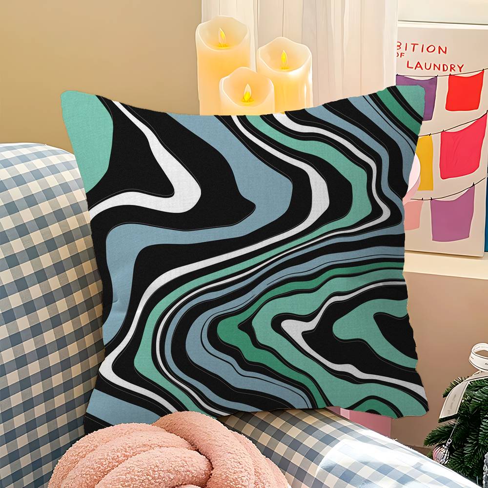 Strata Liquid Pillowcases Home Bedding Decorative Pillow Cover Wedding Super Soft Pillow Case
