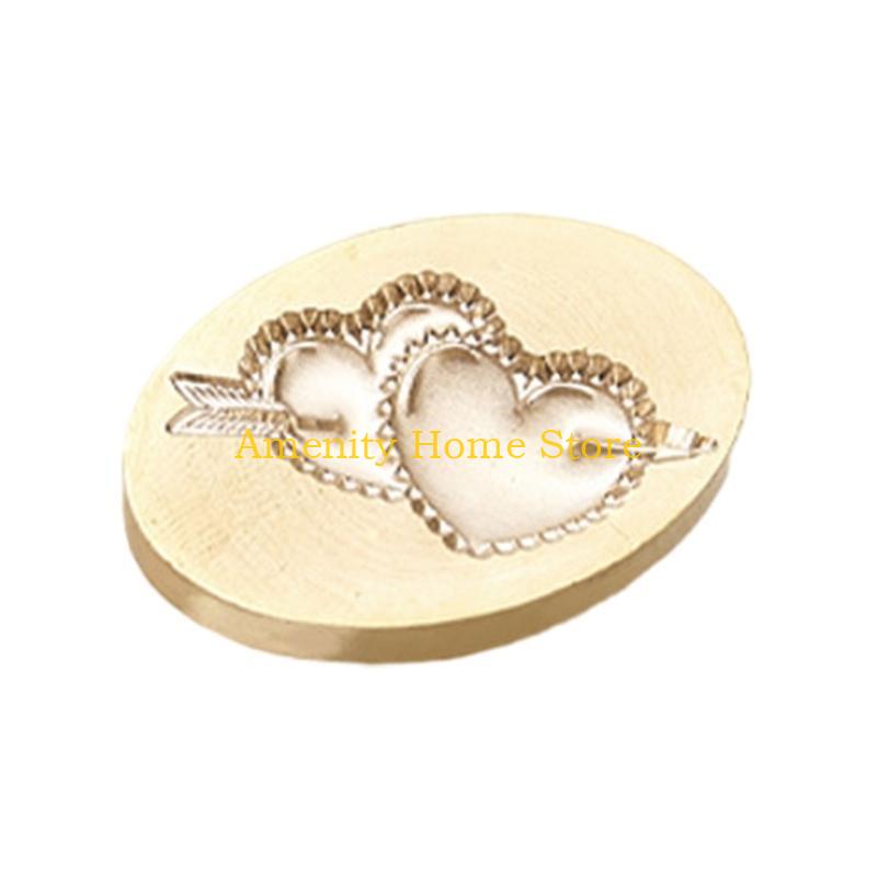 F26C Wedding Theme Wax Seal Stamp Head Replacement for Wedding Invitations Envelope