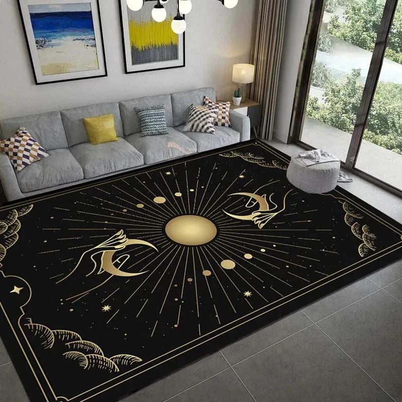 Tarot Witch Gothic Eyes Print Carpet for Living Room Home Decoration Sofa Table Large Area Rug Bedroom Bedside Floor Mat Gift