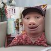 John Pork Is Calling Pillow Case 3D Print Polyester Fiber 40*40 Cm Home Sofa Throw Pillow Cover Decoration Festival Gift