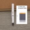 1Pc Ballpoint Pen + 8 Refills Black Blue Red Ink Gel Pen Bullet Tip 0.5mm Rollerball Pen School Office Supplies Stationery Pen