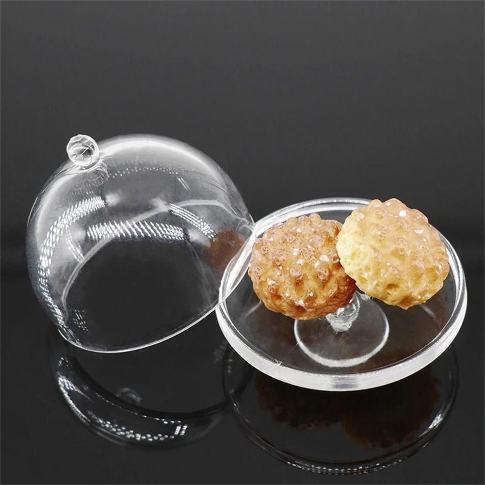 Mit Deckel Puppenkuchenständer Dessertpfanne Miniatur-Kuchenständer Kuchen-Display-Platte Küchenspielzeug