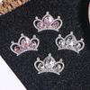 10Pcs Able Flash  Studded Alloy Crown Accessories Diy Hairpin Hair Clip Decoration