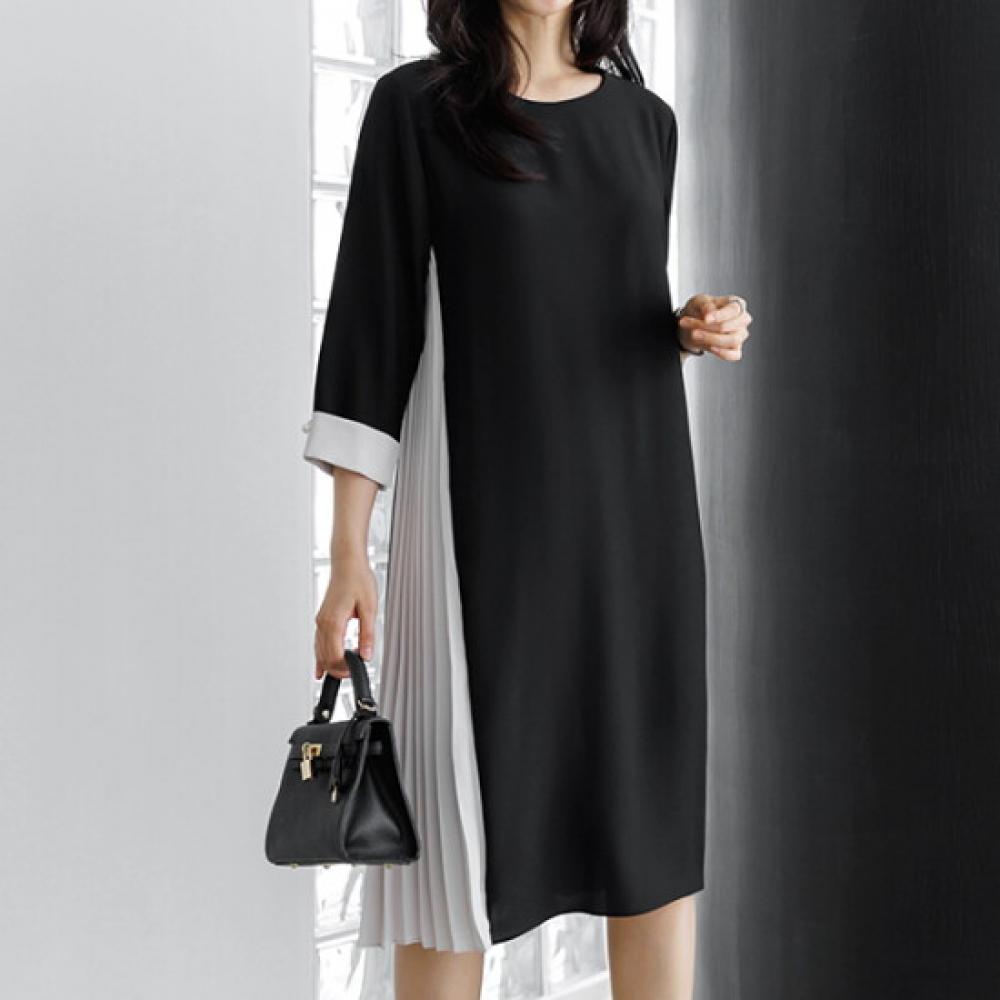 Dedra Women Musit Pleats Dress The Black Opc5006