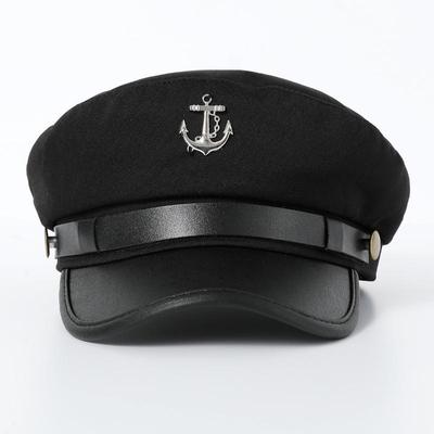 Gorra de Navy Transfronteriza Boina de Estilo Británico para Hombres y Mujeres Sombrero de Moda Decorativo Versátil de Invierno
