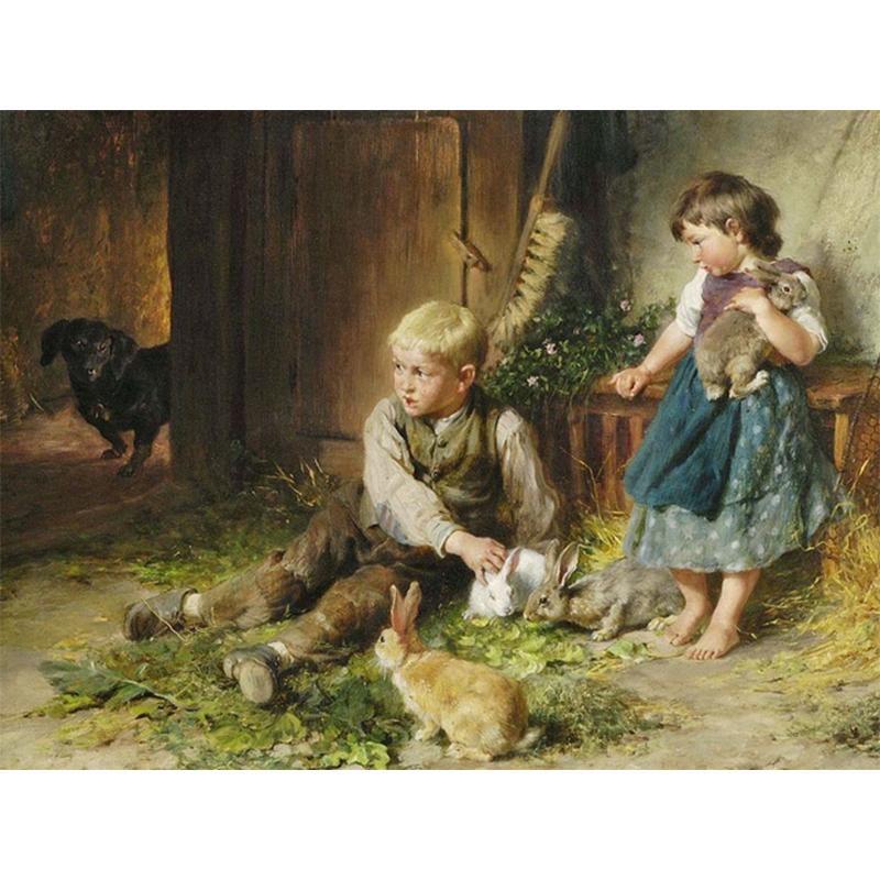 5D Diy Diamond Painting Landscape Garden Child Cross Stitch Kits Full Round Drill Embroidery Mosaic Art Picture Home Decor Gift