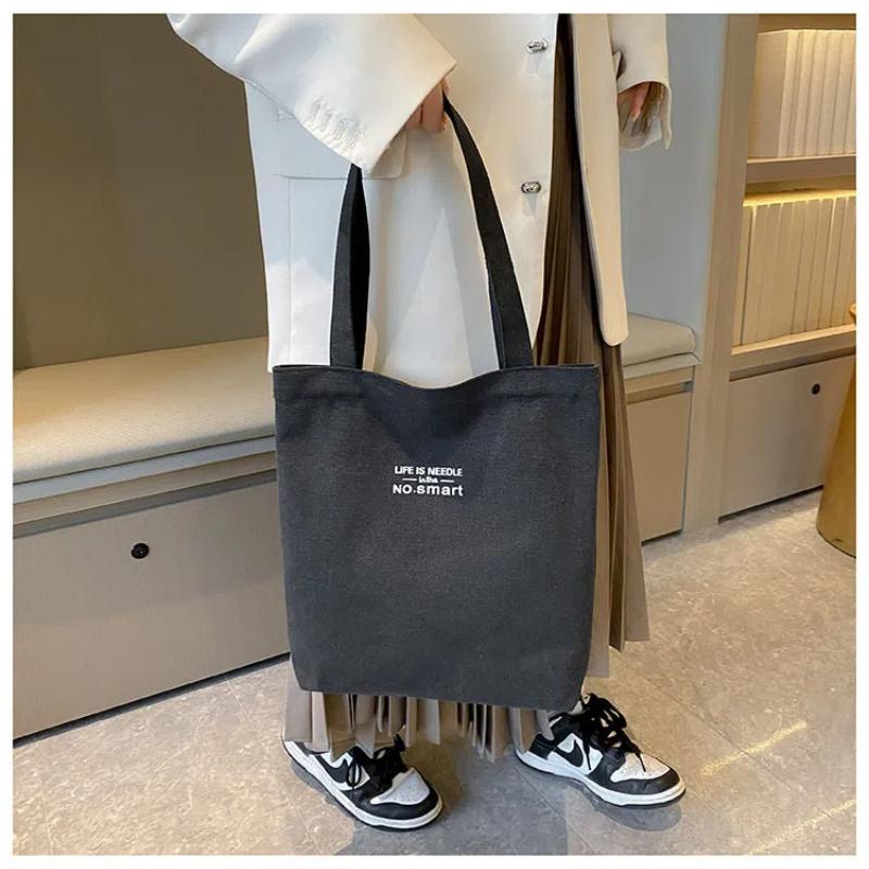 Women Canvas Tote Casual Shoulder Work Bag Large Capacity Top Handle Bag Multifunction Big Shopping Handbag