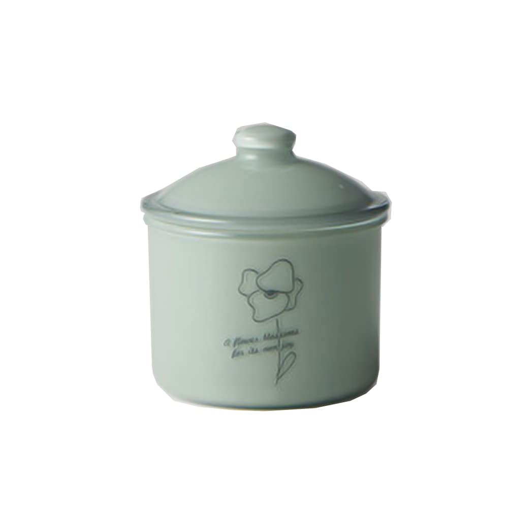 

Fuwapta Break-Resistant Storage Container Canister, Approximately 10 x 11 cm, Green, Made in Japan