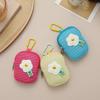 New Mesh Flower Keychain Wallet Cute Mini Pouch for Earphones & Keys Multi-Functional Small Purse