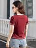 2026 Spring Women's Short Sleeve Printed Round Neck T-shirt