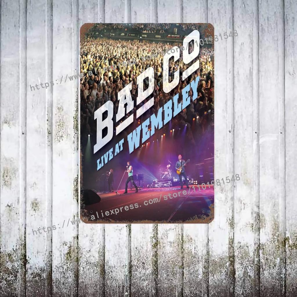 Bad Company Band metal Decor Poster Vintage Tin Sign Metal Sign Decorative Plaque for Pub Bar Man Cave Club Wall Decoration