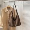 Suede bag women's large-capacity new autumn and winter versatile shoulder messenger bag commuter tote bag