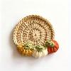Handmade Crochet Craft Crochet Animal Coaster Heat Insulation Coffee Pad  Home Kitchen Table Decor