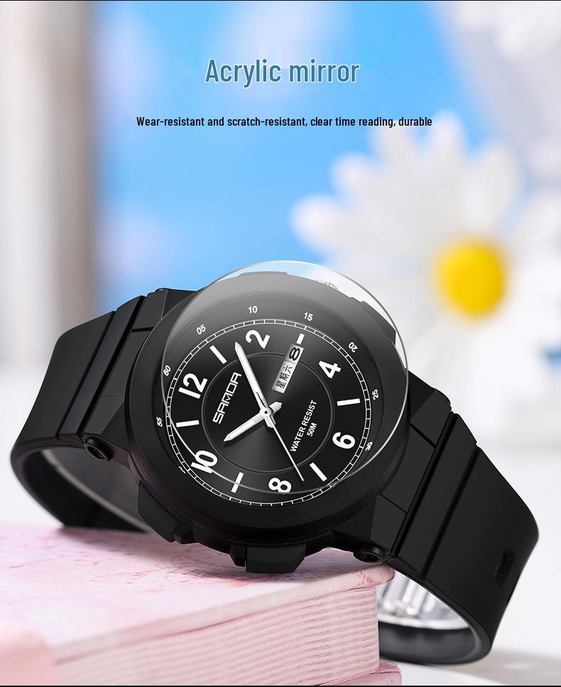 Sanda Student Watch: Simple Double Calendar Design for Junior High Students