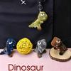 1pcs Cute Cartoon Dinosaur Plush Toy Keychain Backpack Keychain Mini T-Rex Plush Keychain Birthday Wedding Party Kids Toys Gift