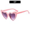 2024 Fashion Luxury Sunglasses Women Big Frame Love Bling Eyeglasses Crystal Diamond Heart Sunglasses UV400 Protection