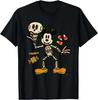 Mickey Mouse Trick & Treat Skeleton Costume Halloween Fashion Casual T-Shirt S-4XL Four Seasons Unisex
