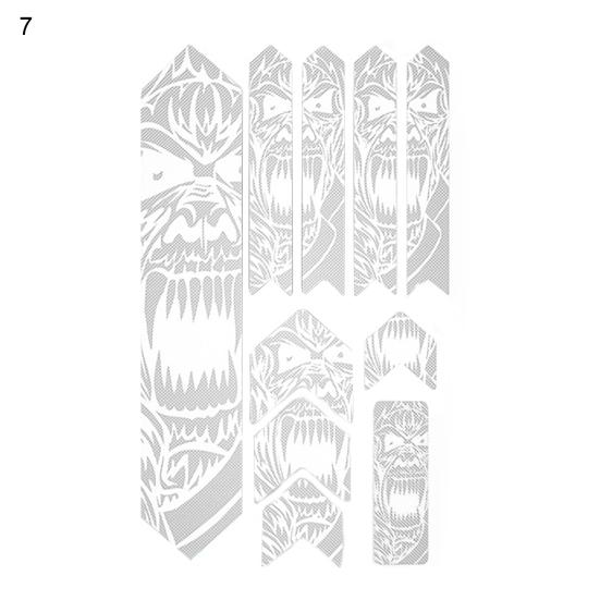 10 Peças/Conjunto 3D Bicicleta MTB Resistente a Arranhões Proteção Removível Adesivo Beleza/Gorila