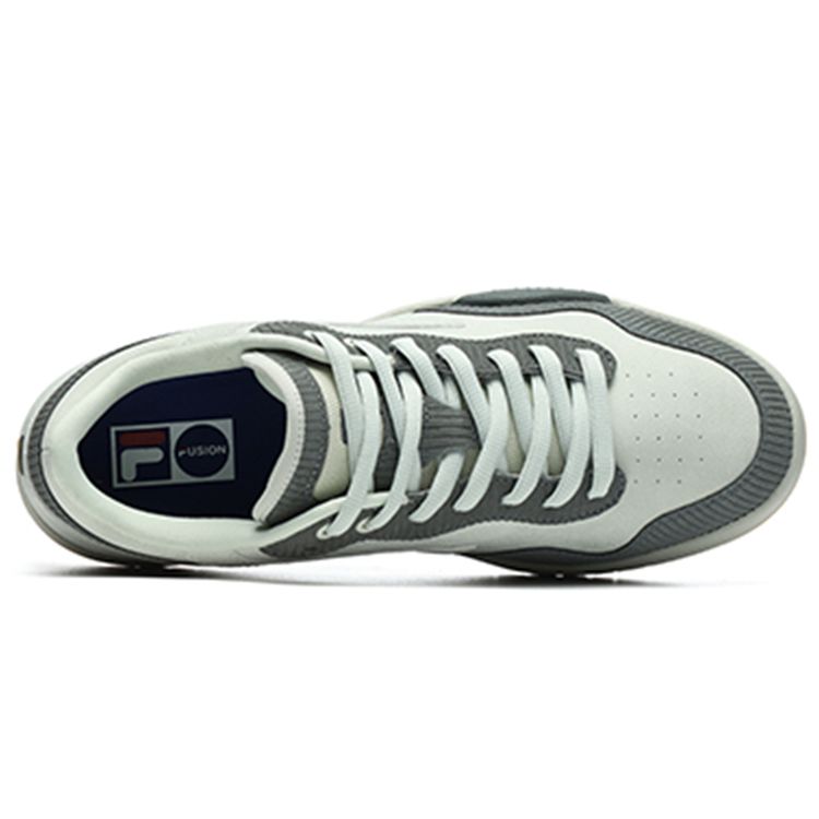 FILA Fusion T88 SKB Synthetic Leather Low-Top Sneakers Men sneakers Ceramic-Gray T12M218206FWA
