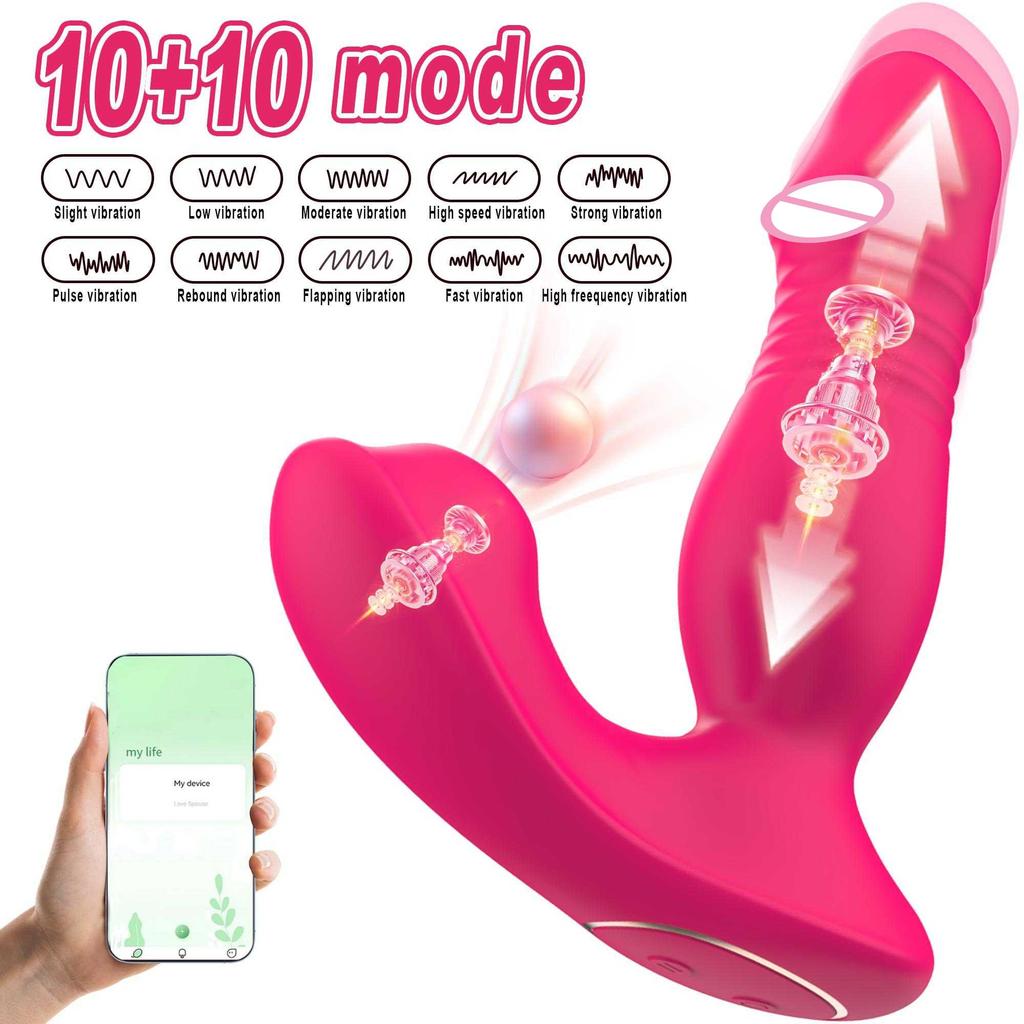 Wearable Panties Sucking Vibrators Remote control Thrusting Dildo Clitoris Stimulator G Spot Vagina Massage Butt Plug Sex Toys