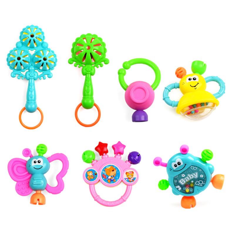 Toddler Baby Shaking Bell Rattles Teether Toys Kids Hand Toys Newborn Gift Toddler Baby Shaking Bell Rattles Teether Toys Kids Hand Toys Newborn Gift