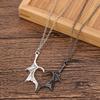 Lovers Jewelry Antiquity Gift Valentines Gift Darkly Wing Heart Necklace Vintage Charm Punk Angel Demon Wing Pendant Necklace