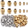 20-50pcs Metal Seed Beads Oval Cylinder Stainless Steel Big Hole Spacer Loose Beads For Jewelry Making DIY Necklace Bracelet