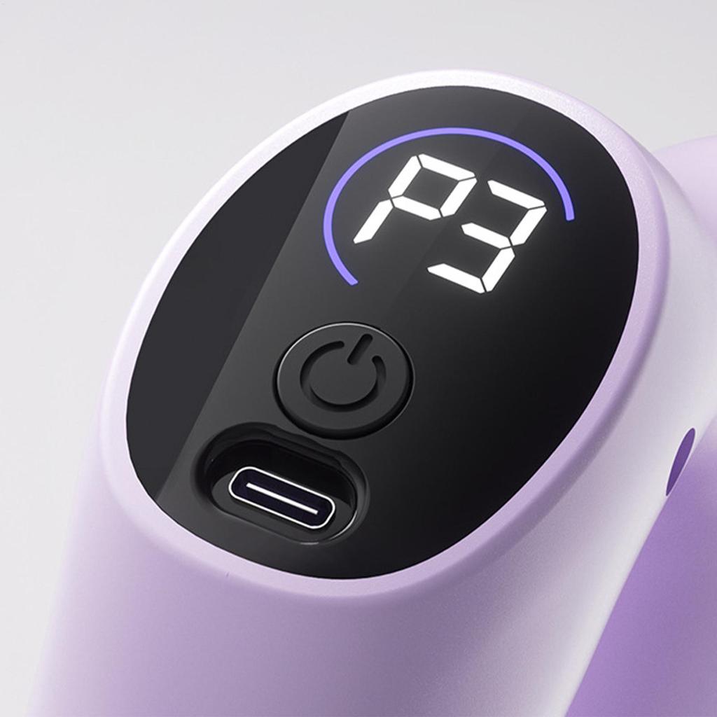 Electric Fascia Massager Ergonomic Rechargeable Massage Deep Tissue Tool With Heat Portable Full-Body Fascia Massaging Device