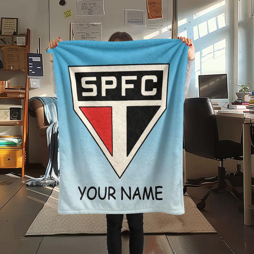 Custom Name SPFC Flannel Blanket, High quality Comfortable for All Seasons, Home Decor, Warmth and Comfort