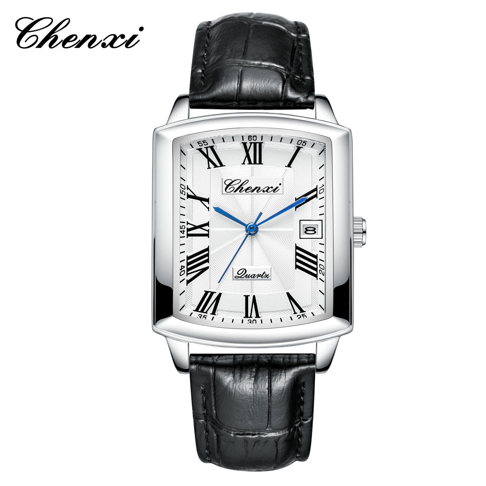 Casual Couple Watch Dawn Date Quartz Watch Simple Men S And Women S Square Watch Strap