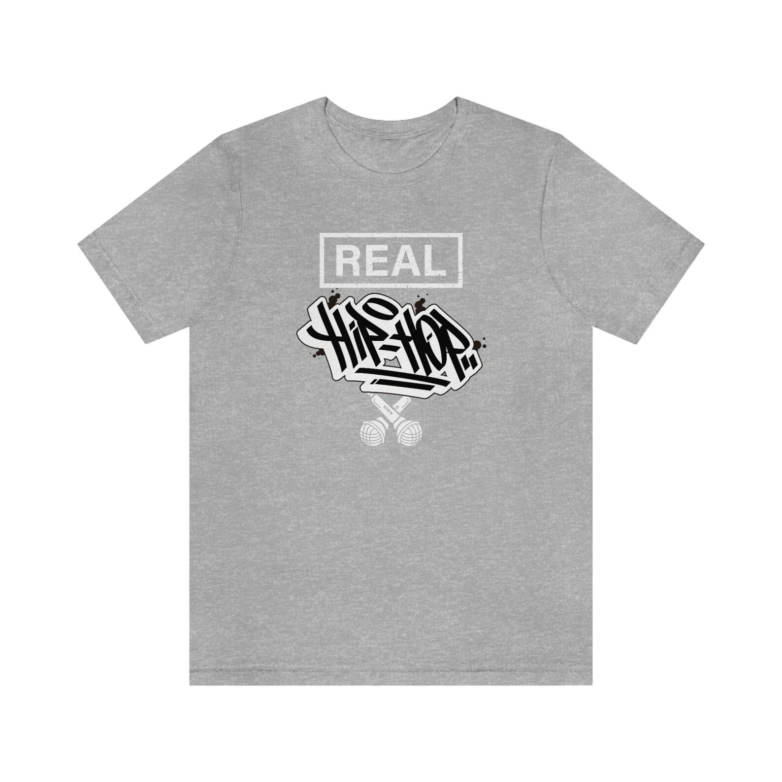 Real Hip-Hop, Hip-Hop, Jersey Short Sleeve Tee, music, music tee, music tee shirt, hip hop, hip hop shirt, graphic tee, tees, tees shirt S
