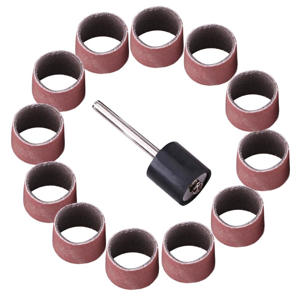 Sanding Sandpaper Bands Sleeves Mandrel Woodworking Craft Polishing Kit (#80)