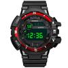 HONHX-Reloj de Pulsera Multifuncional Electrónico de Cuarzo para Hombre Silicona Deportivo Cronógrafo Moderno Regalo