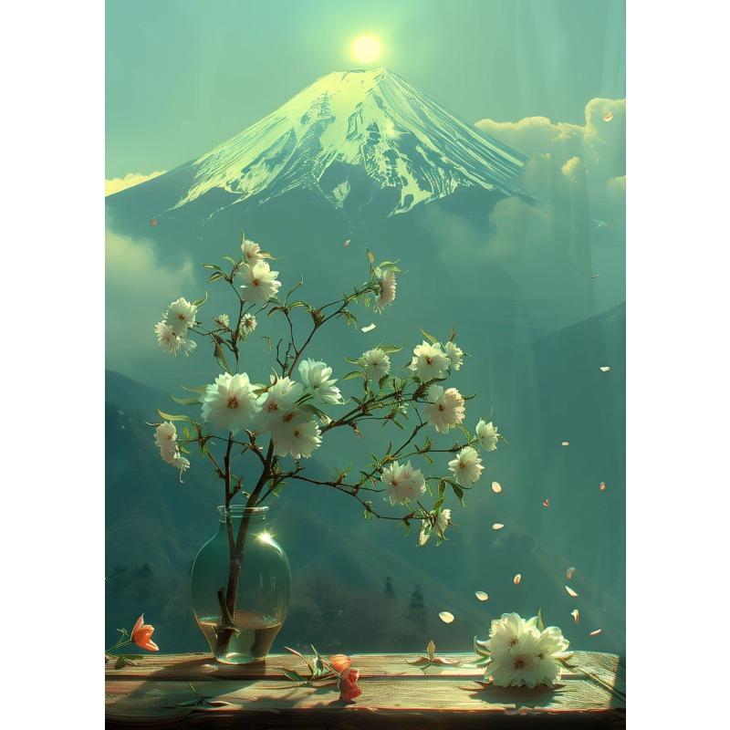 Vintage Stillleben Poster Drucke Zitrone Olivenbaum Pflanzen in Vase Wandkunst Leinwandmalerei Botanisch Antik Heim Zimmer Dekor