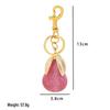 Trendy Large Pear Resin Keychain Pendant for Women