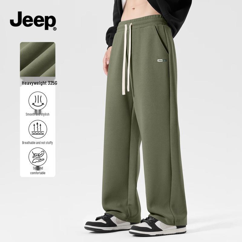 JEEP Men s American Retro Loose Wide-Leg Casual Pants 3XL
