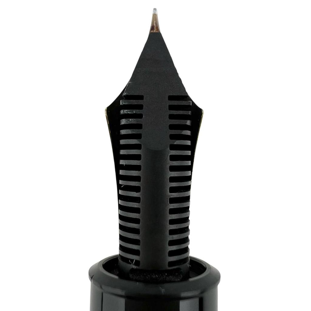 Great MONTBLANC fountain pen Meisterstück 149 Black gold 14K mens Used