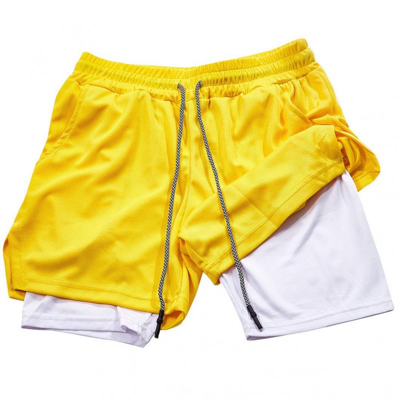 Summer Men's Casual Running Shorts - Multi-Pocket, Double Layer, Plus Size Fitness