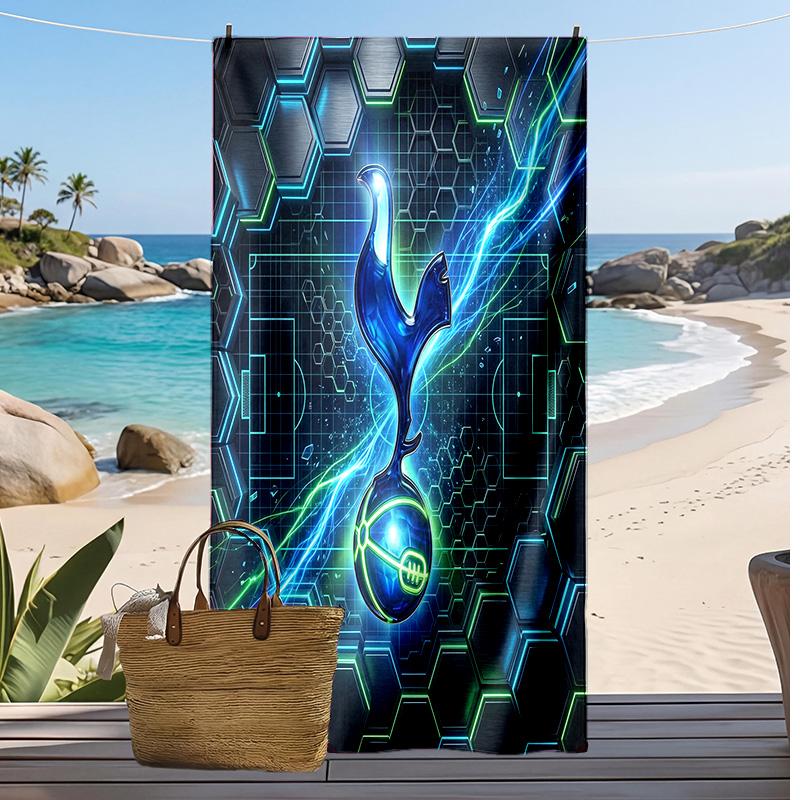 Tottenham Hotspur Printed Beach Towel Quick Dry Soft TowelPortable Large Rectangular Beach Blanket for Travel Swimming Pool