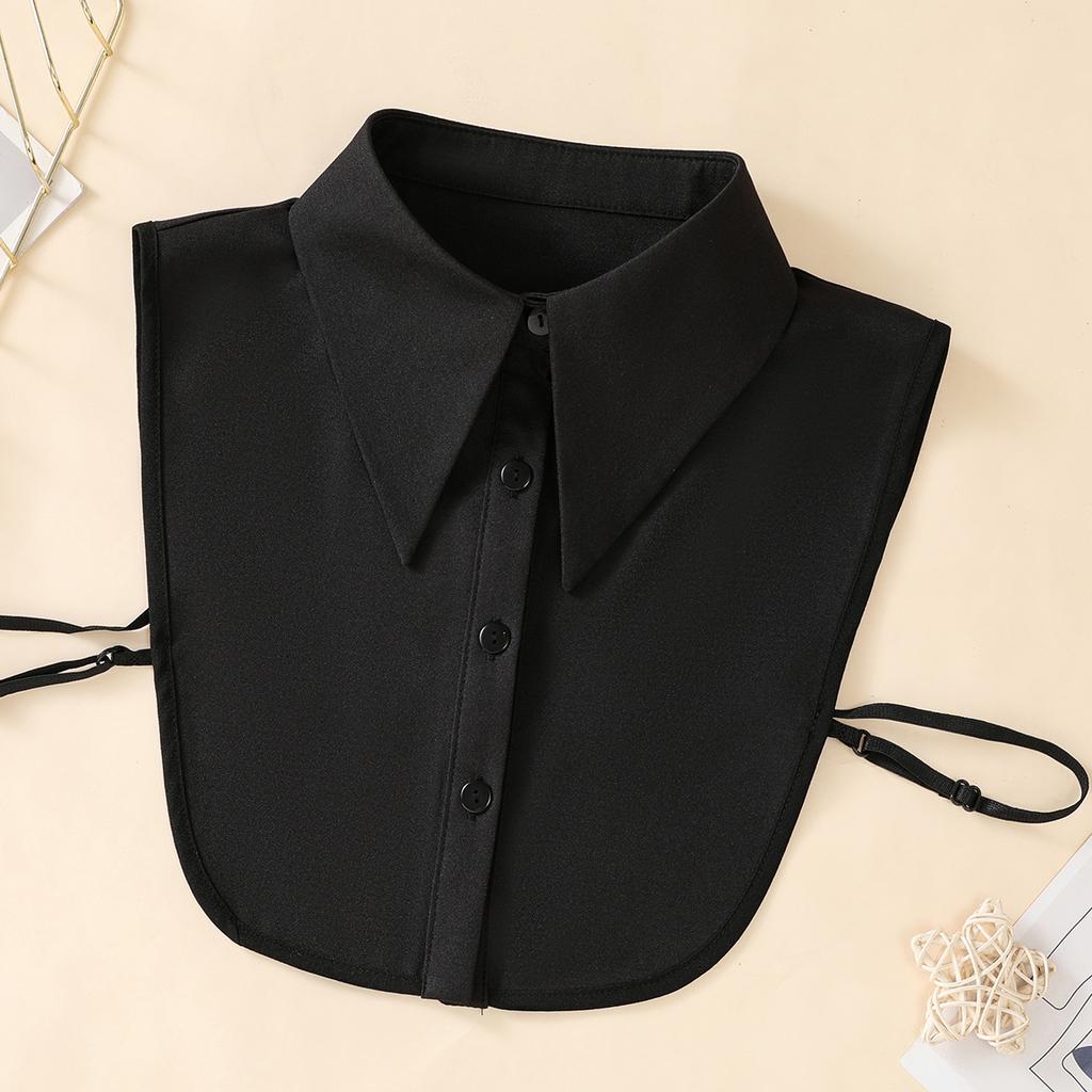 Women's Fashionable and Elegant Encrypted Chiffon Fake Collar Half Shirt Detachable Versatile Accessory Collar XF-C1