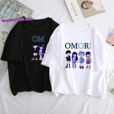 Tshirt For Women Omori Summer Tops Clothes Women Print Aesthetic Streetwear Ulzzang T-shirt Tumblr Omori T Shirt Femlae