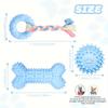3 Pack Puppy Chew Toys for Teething, Puppy Toys Small Dog Soft Rubber Cleaning Teeth Outdoor Interactive Pet Toy Set Durable Rop