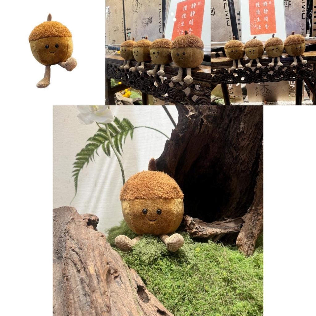 Jc Acorn Plush Toy With Soft Short Pile For Christmas Decor Gift
