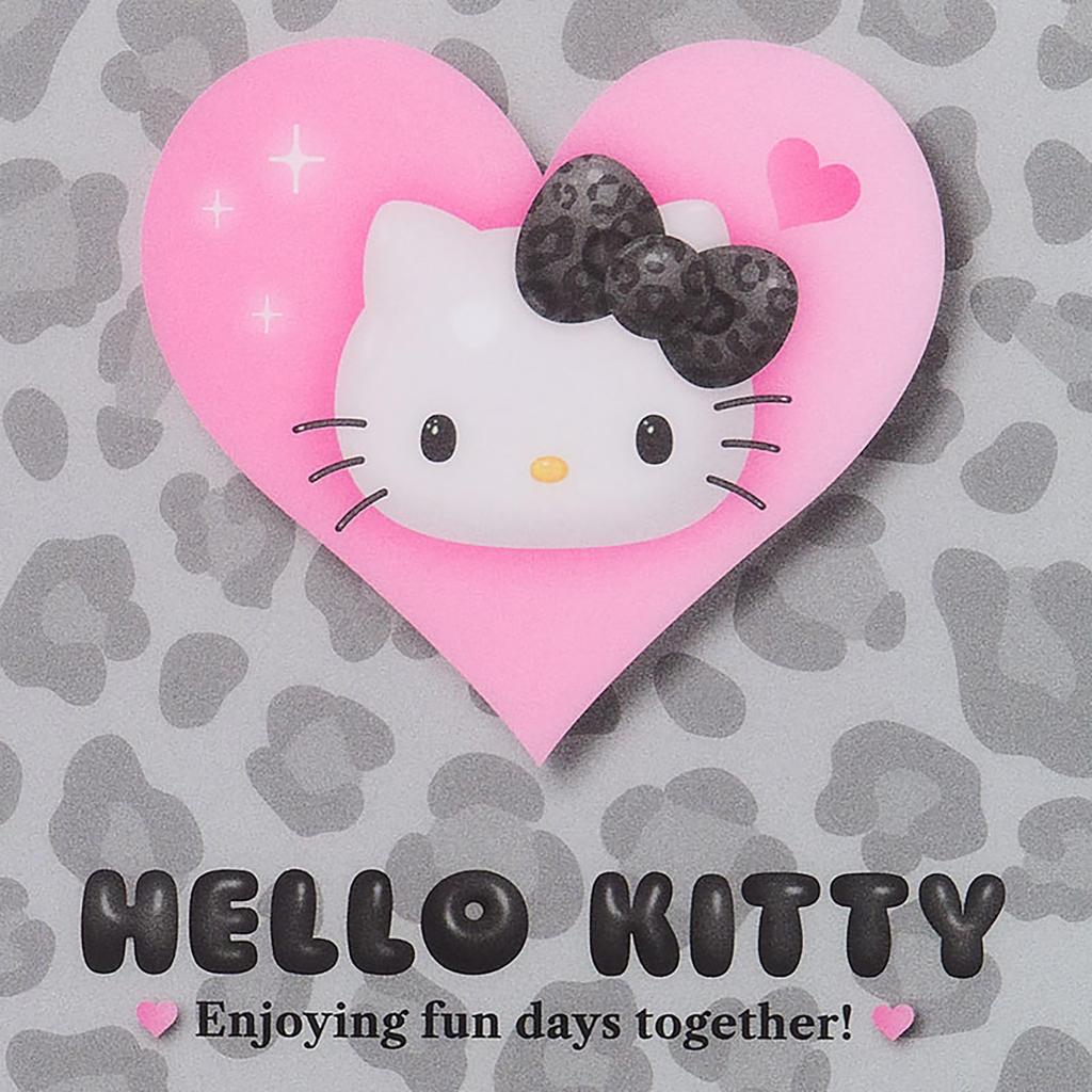 Sanrio Ordner Hello Kitty PP Papier B5 Größe Kompatibel 071501 Loseblatt (Monotones Tier) 26-Loch